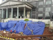 Longsor Tidak Berdampak Terhadap Gedung Menara Saidah