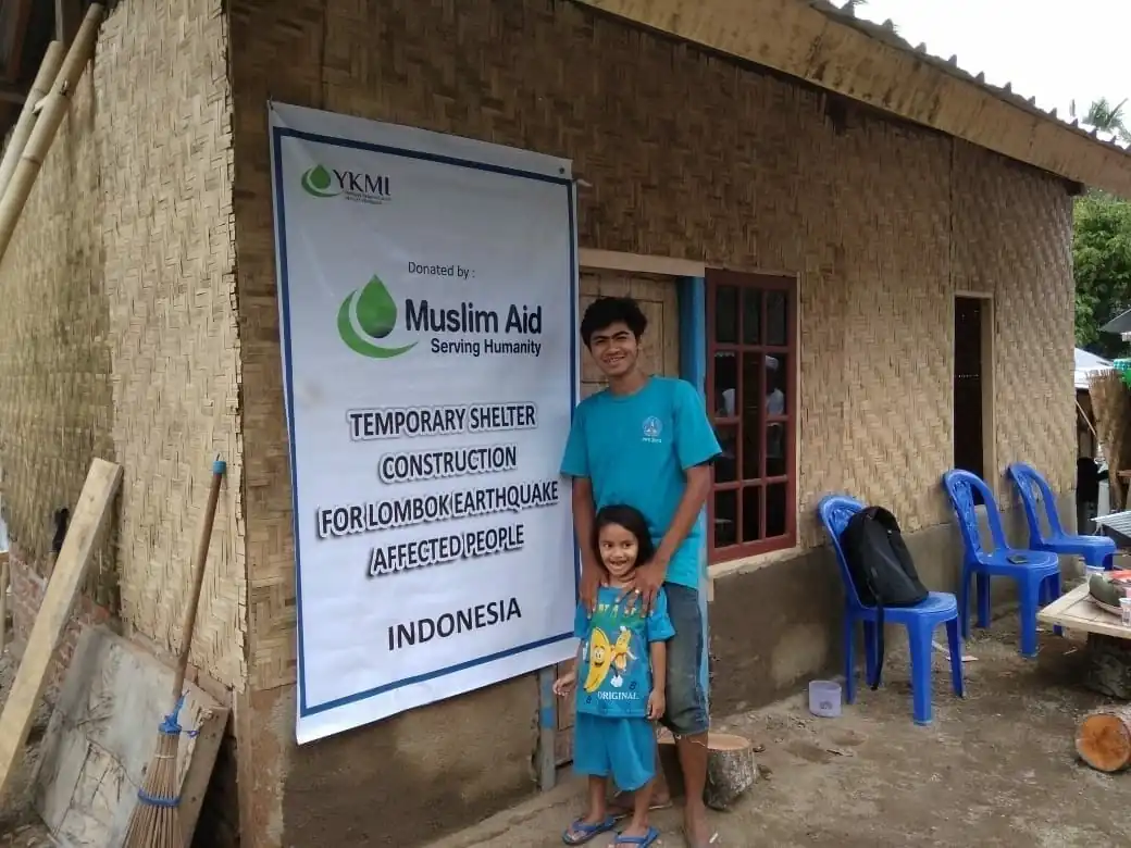 YKMI Bangun 155 Rumah Hunian Sementara di Lombok