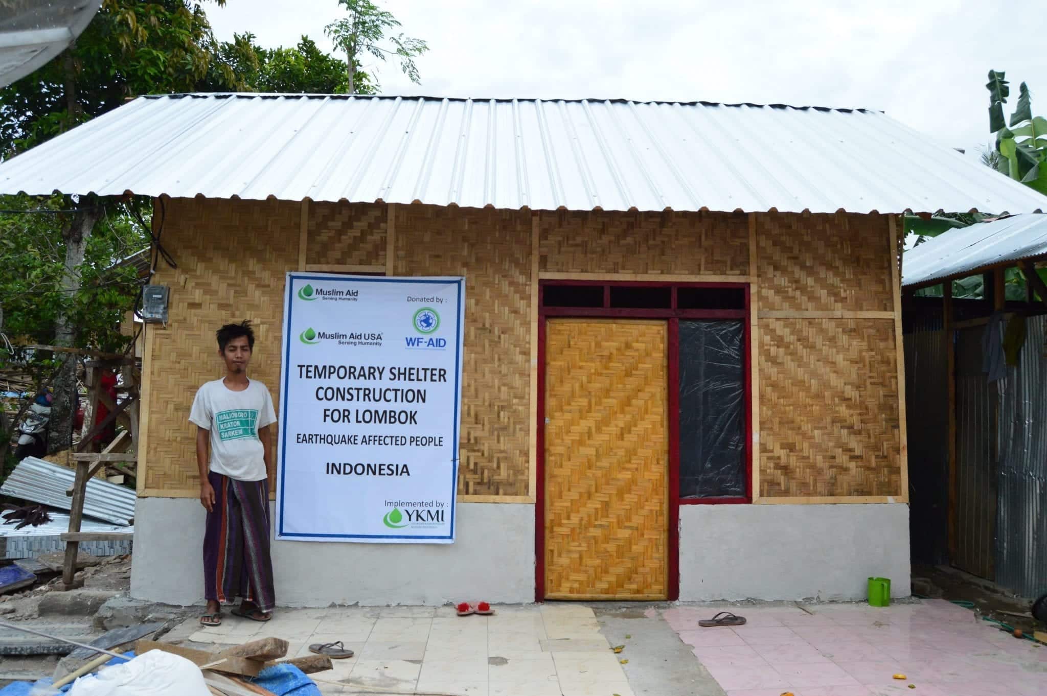 YKMI Bangun 155 Rumah Hunian Sementara di Lombok